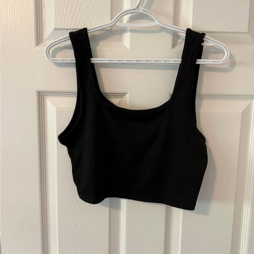 Amazon Black Crop Tank Top